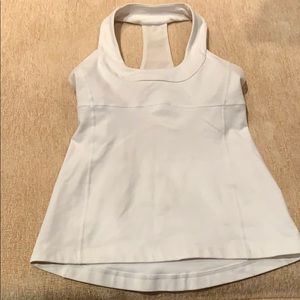 Women’s Lululemom racerback white tank top